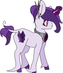 Size: 274x315 | Tagged: safe, artist:dizzy-loves-adopts, oc, oc only, classical unicorn, horn, leonine tail, solo