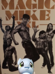 Size: 960x1280 | Tagged: safe, human, bootleg, concerned pony, irl, irl human, magic mike, magic mike xxl, photo, poster