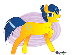 Size: 1024x791 | Tagged: safe, artist:metonnika, earth pony, pony, female, inside out, joy (inside out), mare, not lemon scratch, pixar, ponified, solo