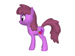 Size: 1200x900 | Tagged: safe, artist:chronicle23, berry punch, berryshine, earth pony, pony, ponylumen, g4, 3d, female, mare, on side, solo