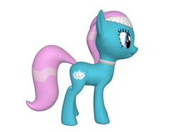 Size: 1200x900 | Tagged: safe, lotus blossom, earth pony, pony, ponylumen, g4, 3d, 3d pony creator, female, mare, on side, solo