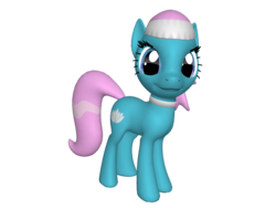 Size: 1200x900 | Tagged: safe, lotus blossom, earth pony, pony, ponylumen, g4, 3d, 3d pony creator, female, looking at you, mare, smiling, solo, turned head