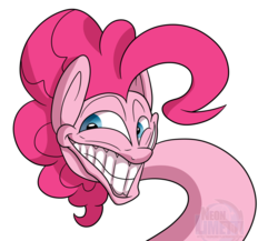 Size: 1024x887 | Tagged: safe, artist:neoncel, pinkie pie, earth pony, pony, g4, faic, female, simple background, solo, transparent background, trollface