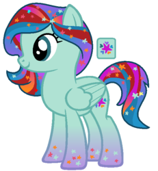 Size: 553x599 | Tagged: safe, artist:monkfishyadopts, oc, oc only, g4, base used, gradient hooves, gradient mane, solo, stars, universe pony