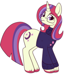 Size: 500x552 | Tagged: safe, artist:lulubell, moondancer, pony, unicorn, amending fences, g4, my little pony: friendship is magic, alternate hairstyle, female, horn, mare, simple background, solo, transparent background