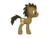 Size: 1200x900 | Tagged: safe, doctor whooves, time turner, earth pony, pony, ponylumen, g4, 3d, 3d pony creator, backwards cutie mark, male, on side, solo, stallion