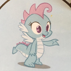 Size: 1024x1022 | Tagged: safe, oc, oc only, oc:dim sum the dragon, dragon, bootleg, dragoness, open mouth, recolor, smiling, solo