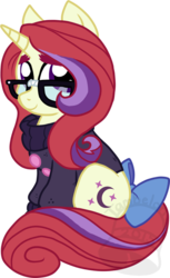 Size: 491x800 | Tagged: safe, artist:tambelon, moondancer, pony, amending fences, g4, alternate hairstyle, cute, dancerbetes, female, lightly watermarked, mare, original hair, solo, watermark