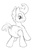 Size: 500x750 | Tagged: safe, artist:datspaniard, pound cake, g4, adult, diaper, hidden wings, monochrome, non-baby in diaper, older, poofy diaper, solo, wingless