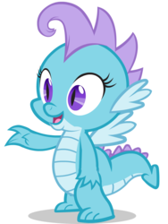 Size: 1023x1363 | Tagged: safe, artist:agirl3003, oc, oc only, oc:krystal the dragon, dragon, simple background, transparent background, vector