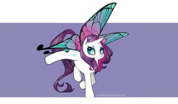 Size: 1282x750 | Tagged: safe, artist:saurabhinator, rarity, g4, butterfly wings, female, solo