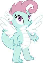 Size: 3000x4304 | Tagged: safe, artist:theshadowstone, oc, oc only, oc:dim sum the dragon, oc:krystal the dragon, simple background, solo, transparent background, vector