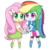 Size: 250x250 | Tagged: safe, artist:riouku, fluttershy, rainbow dash, equestria girls, g4, female, lesbian, lowres, pixel art, ship:flutterdash, shipping