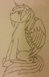 Size: 1781x2808 | Tagged: safe, artist:luperpony13, oc, oc only, alicorn, pony, fanart, rough draft, rough sketch, traditional art