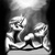 Size: 3000x3000 | Tagged: safe, artist:scayged, princess celestia, rainbow dash, g4, monochrome