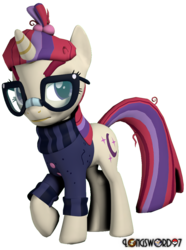 Size: 798x1071 | Tagged: safe, artist:longsword97, moondancer, amending fences, g4, 3d, female, solo, source filmmaker