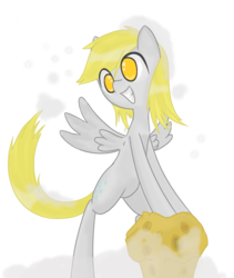 Size: 911x1080 | Tagged: safe, artist:prozenconns, derpy hooves, pegasus, pony, g4, female, mare, muffin, simple background, solo, transparent background