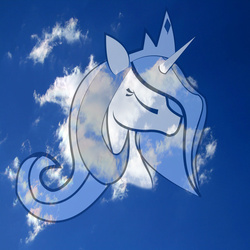 Size: 3189x3189 | Tagged: safe, artist:greatfluttershy, princess celestia, g4, eyes closed, face, female, high res, sky, solo