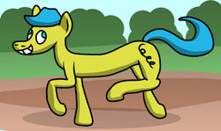 Size: 640x382 | Tagged: safe, artist:platinumdrop, oc, oc only, unnamed oc, earth pony, pony, male, solo, stallion