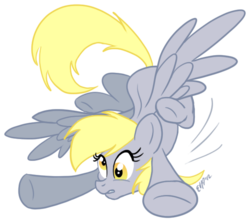Size: 608x542 | Tagged: safe, artist:cluttercluster, derpy hooves, pegasus, pony, g4, female, mare, solo