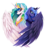 Size: 1735x1920 | Tagged: safe, artist:rariedash, princess celestia, princess luna, alicorn, pony, g4, bedroom eyes, duo, looking at you, open mouth, royal sisters, s1 luna, shirt design