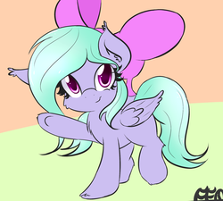 Size: 1600x1437 | Tagged: safe, artist:freefraq, flitter, pegasus, pony, g4, cute, female, filly, flitterbetes, freefraq is trying to murder us, hair bow, mare, smiling, solo, waving at you