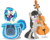 Size: 5000x3974 | Tagged: safe, artist:mrlolcats17, dj pon-3, octavia melody, vinyl scratch, earth pony, pony, unicorn, g4, bipedal, bowtie, cello, cutie mark, female, hooves, horn, mare, mixing console, musical instrument, open mouth, simple background, sunglasses, transparent background, vector