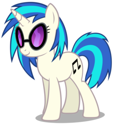 Size: 4908x5326 | Tagged: safe, artist:mrlolcats17, dj pon-3, vinyl scratch, pony, unicorn, g4, absurd resolution, cutie mark, female, hooves, horn, mare, simple background, smiling, solo, sunglasses, transparent background, vector