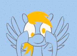 Size: 550x400 | Tagged: safe, artist:miradge, derpy hooves, pegasus, pony, g4, animated, electricity, female, flapping, mare, non-looping gif, smiling, solo