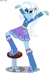 Size: 799x1130 | Tagged: safe, artist:asika-aida, trixie, equestria girls, g4, female, grin, solo