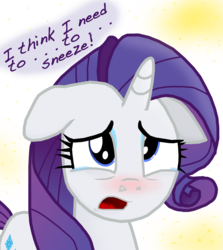 Size: 2300x2584 | Tagged: safe, artist:masterxtreme, rarity, pony, unicorn, g4, allergies, crying, cute, female, fetish, high res, mare, nostrils, pollen, pre sneeze, red nosed, simple background, sneezing, sneezing fetish, solo, transparent background