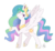 Size: 1894x1729 | Tagged: safe, artist:notenoughapples, princess celestia, alicorn, pony, g4, female, solo