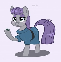 Size: 1258x1280 | Tagged: safe, artist:backsash, boulder (g4), maud pie, g4, female, solo