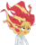 Size: 3500x4335 | Tagged: safe, artist:xebck, sunset shimmer, equestria girls, g4, my little pony equestria girls: friendship games, the science of magic, female, hair, high res, simple background, solo, sunset the science gal, that was fast, transparent background, vector