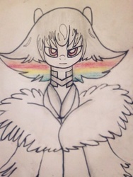 Size: 453x604 | Tagged: safe, artist:anomalka, pony, kill la kill, ponified, ragyo kiryuin, solo, traditional art