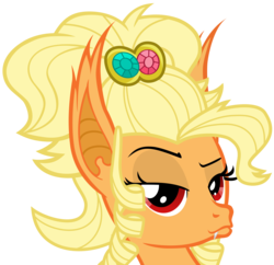Size: 6000x5800 | Tagged: safe, artist:magister39, applejack, bat pony, pony, g4, simple ways, absurd resolution, applebat, applejack is best facemaker, applejewel, bat ponified, bedroom eyes, crossing the memes, duckface, fangs, female, looking at you, race swap, raised eyebrow, simple background, smiling, solo, transparent background, vector