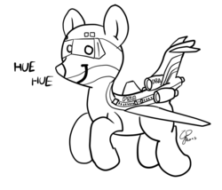 Size: 709x606 | Tagged: safe, artist:goldenpansy, oc, oc only, original species, plane pony, pony, boeing 727, c:, hue, huehuehue, lineart, male, monochrome, plane, solo