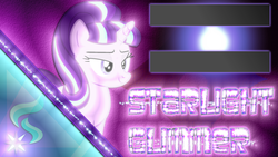 Size: 1920x1080 | Tagged: dead source, safe, artist:dashiesparkle, artist:dhgboxmonster, artist:parclytaxel, starlight glimmer, pony, unicorn, g4, cutie mark, equal cutie mark, female, glowing, mare, s5 starlight, solo, vector, wallpaper