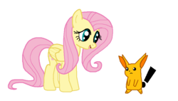 Size: 811x460 | Tagged: safe, fluttershy, g4, drawn together, ling-ling, this will end in tears