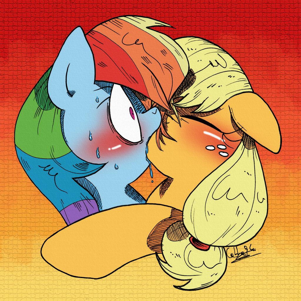 #955045 - suggestive, artist:labba94, derpibooru exclusive, applejack, <b>rain...</b>