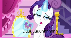 Size: 1911x1038 | Tagged: safe, rarity, pony, do princesses dream of magic sheep, g4, face, sultry pose