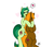 Size: 1975x1680 | Tagged: safe, artist:appelknekten, oc, oc only, oc:appel, oc:lily cureheart, earth pony, pony, unicorn, appelskylar, female, heart, male, mare, pregnant, romantic, snuggling, stallion