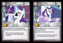 Size: 688x480 | Tagged: safe, enterplay, rarity, equestrian odysseys, g4, my little pony collectible card game, card, ccg, female, solo, throne
