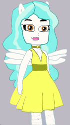 Size: 1440x2560 | Tagged: safe, artist:shafty817, paisley, equestria girls, g4, 1000 hours in ms paint, background human, clothes, dress, eared humanization, fall formal outfits, female, humanized, ms paint, ponied up, solo