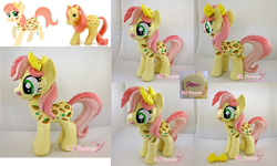 Size: 2000x1200 | Tagged: safe, artist:moggymawee, munchy, g1, g4, g1 to g4, generation leap, irl, photo, plushie, solo
