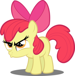 Size: 2487x2513 | Tagged: safe, artist:spellboundcanvas, apple bloom, g4, adorabloom, cute, female, high res, simple background, solo, transparent background, vector
