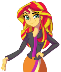 Size: 699x820 | Tagged: safe, artist:ginamiranda, sunset shimmer, equestria girls, g4, female, solo