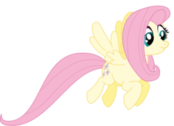 Size: 3047x2212 | Tagged: artist needed, safe, fluttershy, g4, cutie mark, female, flying, high res, simple background, solo, transparent background, vector