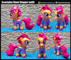 Size: 2068x1742 | Tagged: safe, artist:eljoeydesigns, scootaloo, g4, customized toy, show stopper outfits