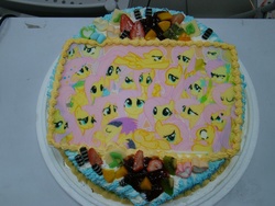 Size: 1024x768 | Tagged: safe, fluttershy, g4, cake, irl, photo